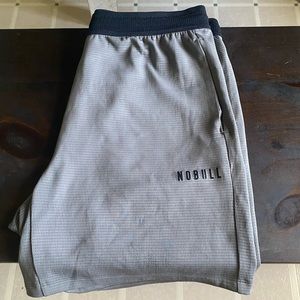 Mens Nobull Project Textured Knit Shorts 7”
